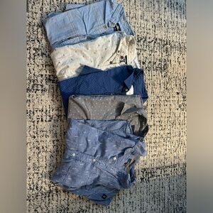 Shirt lot -5 shirts- billabong, American Eagle, O’Neill, ROARK